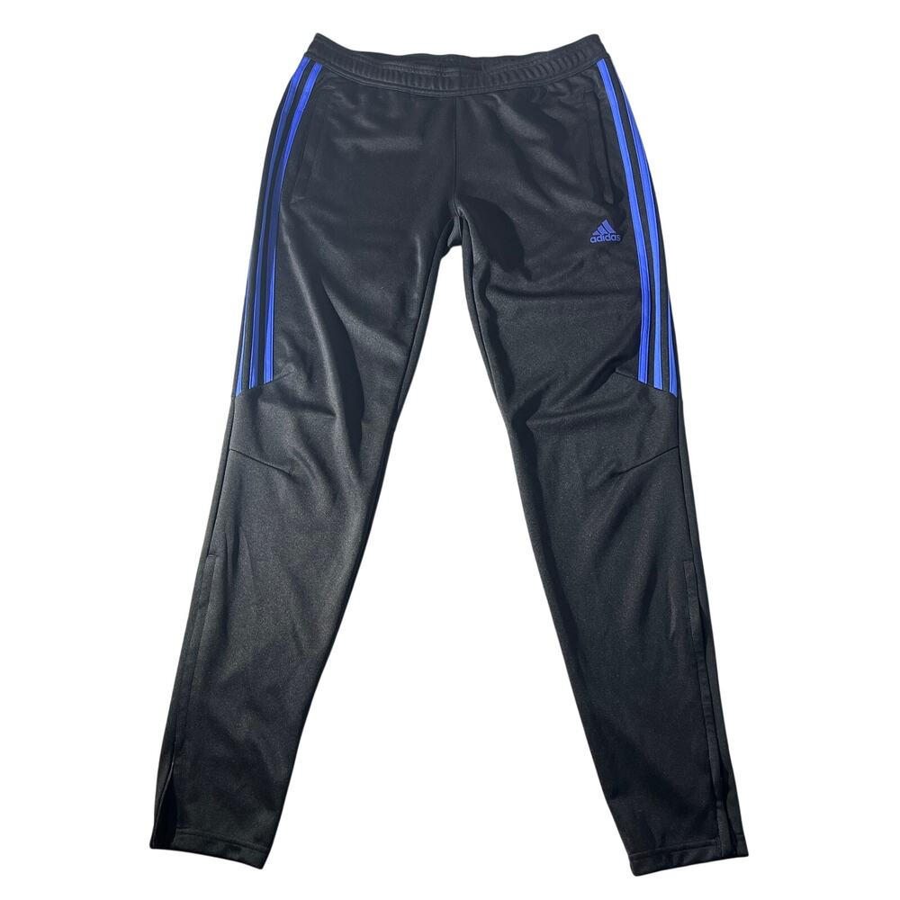 Adidas Women’s Climacool Track Pants Medium Black Blue Stripes
